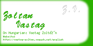 zoltan vastag business card